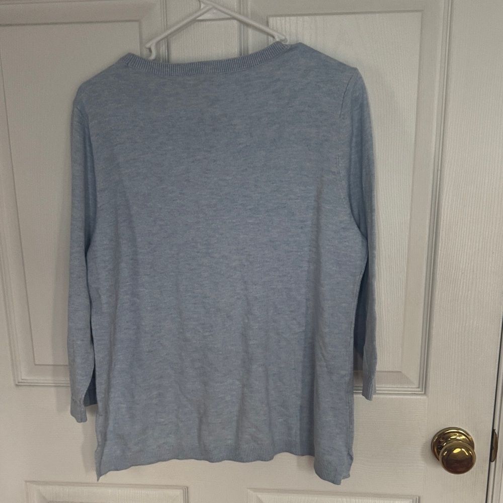 Talbots Light Blue Knit Sweater - Picture 4 of 4